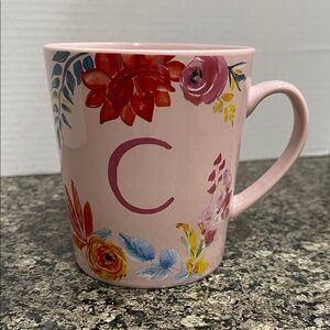 Floral Pink Mug with Initial C
Perfect Mother’s Day Mug.